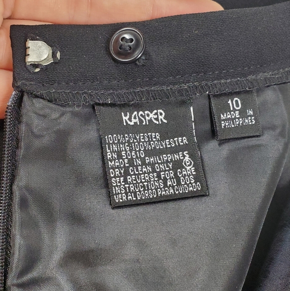 Kasper Black Pencil Skirt - Picture 7 of 8